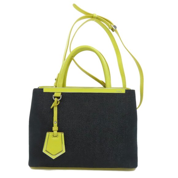 FENDI Two Jours Denim Handbag for Women - Picture 1 of 11